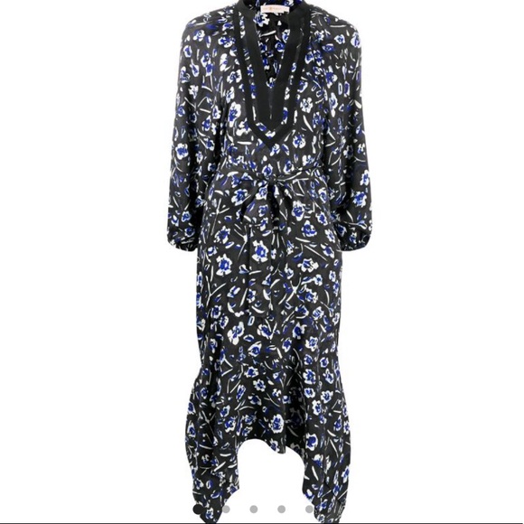 NWT TORY BURCH Handkerchief-hem Floral Dress - Picture 5 of 6